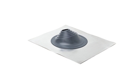 Проходной элемент MF угловой №1 (75-200мм) +240 силиконовый (металлический неокрашенный фланец) серый