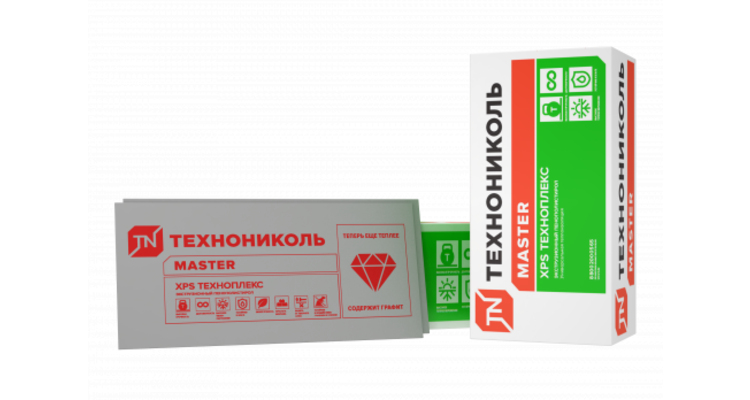 ТЕХНОПЛЕКС экструзионный пенополистирол XPS (0,274м3/уп.) 118х58см 100мм 4 шт