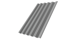 Профнастил НС35 R 0.45 PE RAL 9006 бело алюминиевый