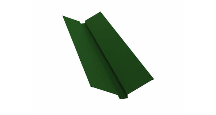 Планка ендовы верхней 115x30x115 0,45 PE RAL 6002 лиственно-зеленый (2м)