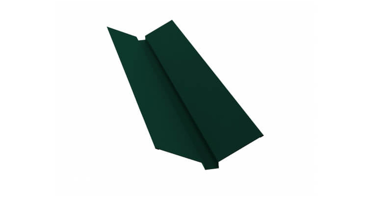 Планка ендовы верхней 115x30x115 0,45 PE RAL 6005 зеленый мох (2м)