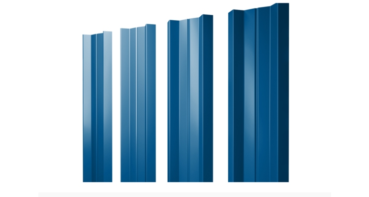 Штакетник М-образный А 0.4 PE RAL 5005 сигнальный синий