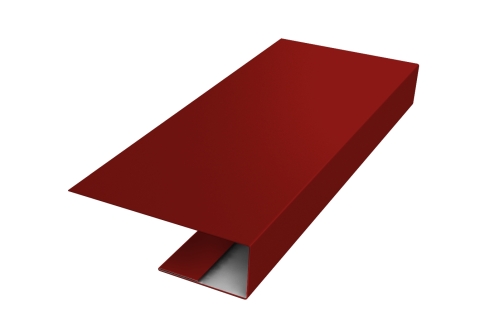 J-Профиль 12мм 0,45 PE с пленкой RAL 3011 коричнево-красный (2м)