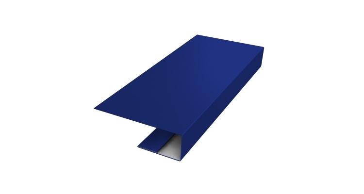 J-Профиль 12мм 0,45 PE с пленкой RAL 5002 ультрамариново-синий (2м)