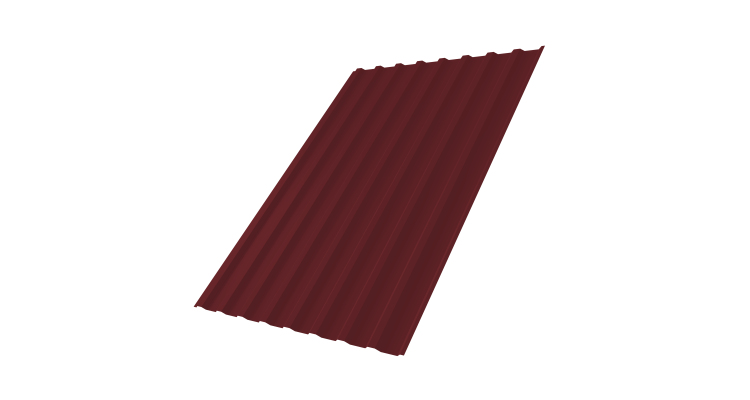 Профнастил С20В 0,5 Satin Matt RAL 3005 красное вино