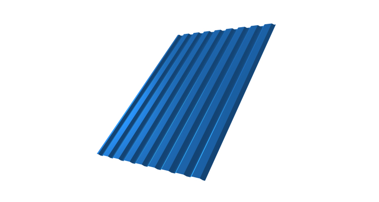 Профнастил С20А 0.7 PE RAL 5005 сигнальный синий