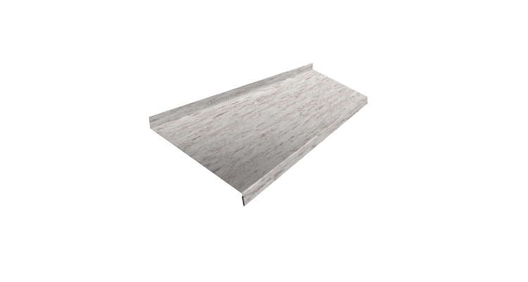 Отлив простой 200 0,45 Print Elite Snow Wood TwinColor (3м)
