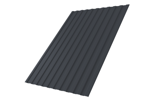 Профнастил С8A 0,5 Satin Matt TX RAL 7024 мокрый асфальт