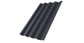 Профнастил НС44 Grand Line 0,5 PurPro RAL 7024 мокрый асфальт