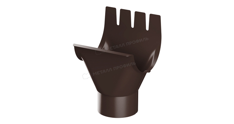 Воронка выпускная Металл Профиль Foramina PUR D125/100 RAL 8017