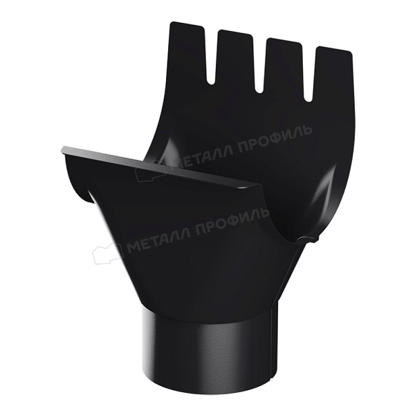 Воронка выпускная Металл Профиль PURMAN BLACK EDITION D125/100 RAL 9005