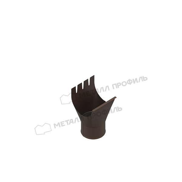 Воронка выпускная Металл Профиль Foramina Freeze D125/100 DarkBrown
