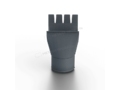 Воронка выпускная Металл Профиль Foramina Freeze D125/100 Grey