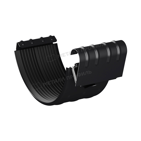 Соединитель желоба Металл Профиль PURMAN BLACK EDITION D125 RAL 9005