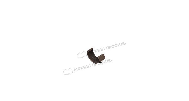 Соединитель желоба Металл Профиль Foramina Freeze D125 DarkBrown