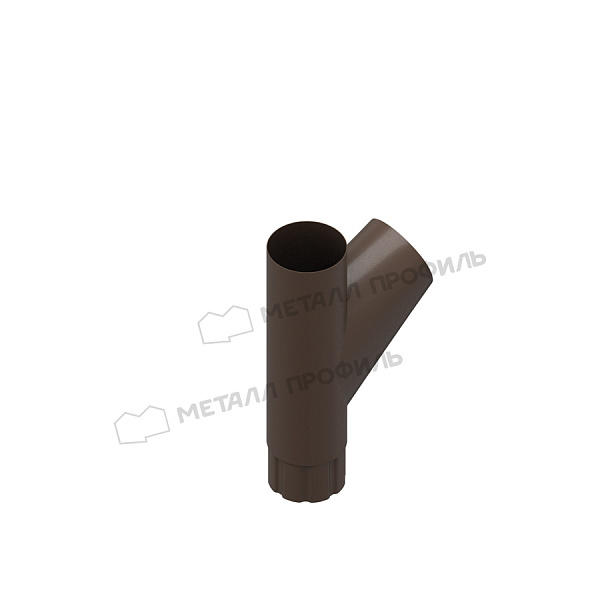 Тройник трубы Металл Профиль Foramina Freeze PUR D100 DarkBrown