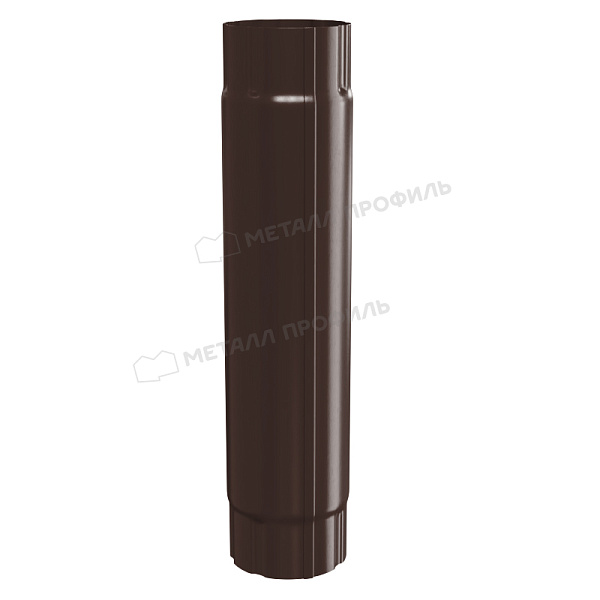 Труба соединительная Металл Профиль GRANDSYSTEM D90х1000 RAL 8017