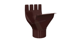 Воронка выпускная Металл Профиль GRANDSYSTEM D125/90 RAL 8017