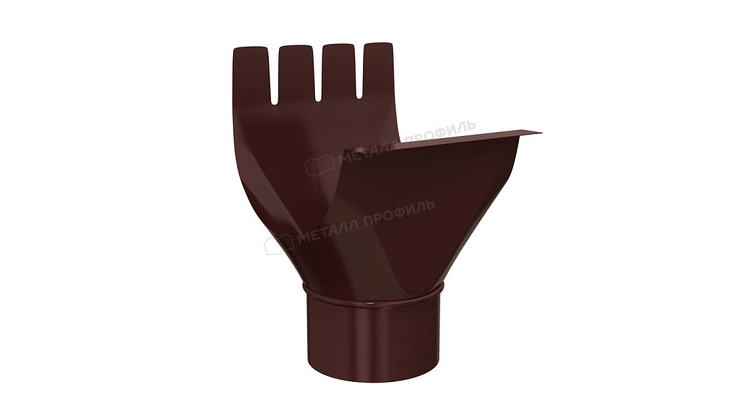 Воронка выпускная Металл Профиль GRANDSYSTEM D125/90 RAL 8017