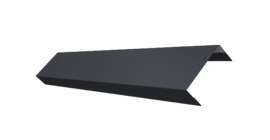 Ламель обратная 125 забора жалюзи Texas 0.5 Satin с пленкой RAL 7024 мокрый асфальт