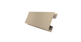 Планка H-образная Экобрус 0,45 Drap TX RAL 1015 светлая слоновая кость (2м)