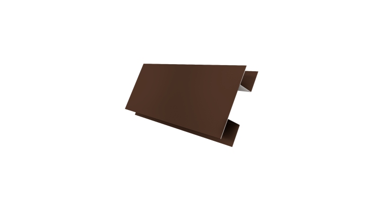 Планка H-образная Экобрус 0,45 Drap TX RAL 8017 шоколад (3м)
