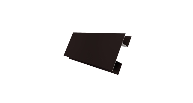 Планка H-образная Экобрус 0,45 Drap TX RAL 9005 черный (2м)