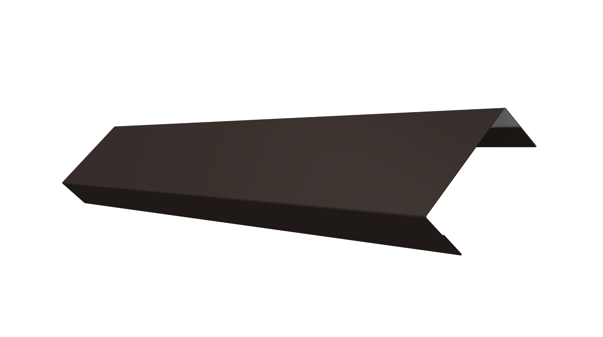 Ламель обратная 150 забора жалюзи Texas 0.5 Satin с пленкой RR 32 темно-коричневый