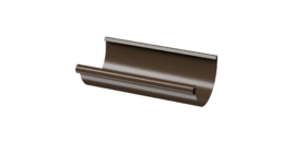 Желоб водосточный полукруглый 3 м Stal Premium, каштан