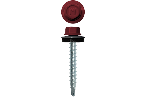 Саморез кровельный Daxmer 4,8х35 RAL 3003 (250) сверло №1