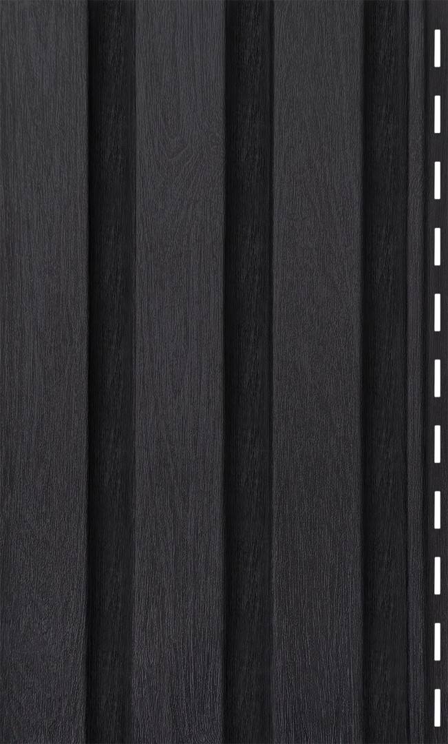 Сайдинг Рейка фасадная угольный Тимбер-Блок 3000*275 мм ЮП